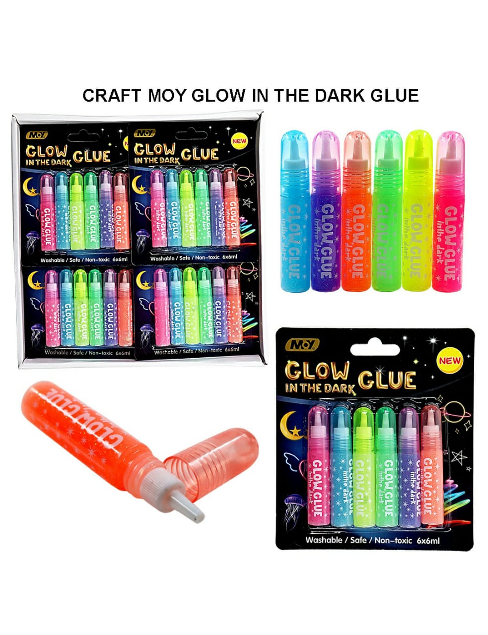 Moy Glow In The Dark Glue My285 | INKARTO
