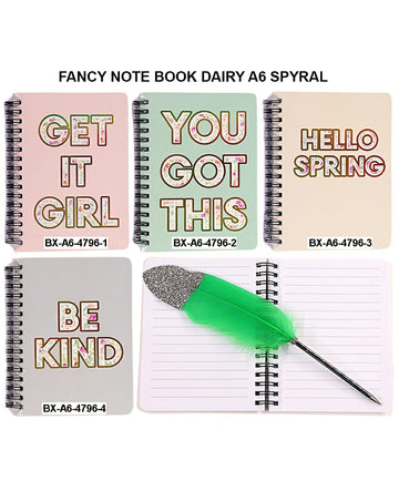 Note Book Dairy A6 Spyral Bxa6-4796 | INKARTO
