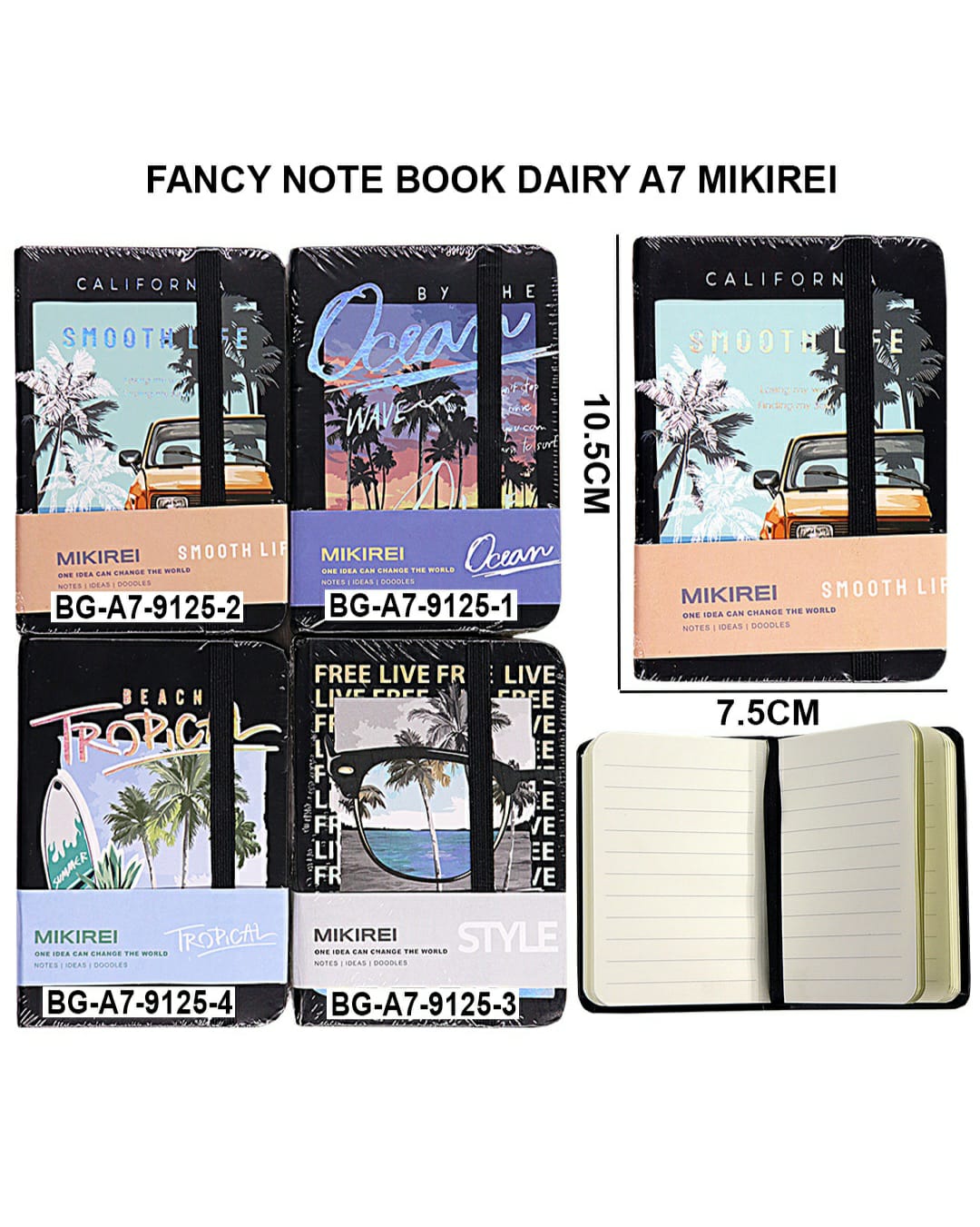 Note Book Dairy A7 Mikirei A7-9125 | INKARTO