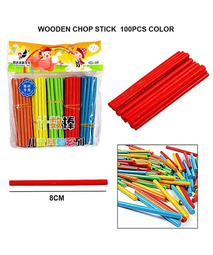 Wooden Stick 100Pcs 8Cm Colour  Raw4056 C35 Kd66 Raw4056