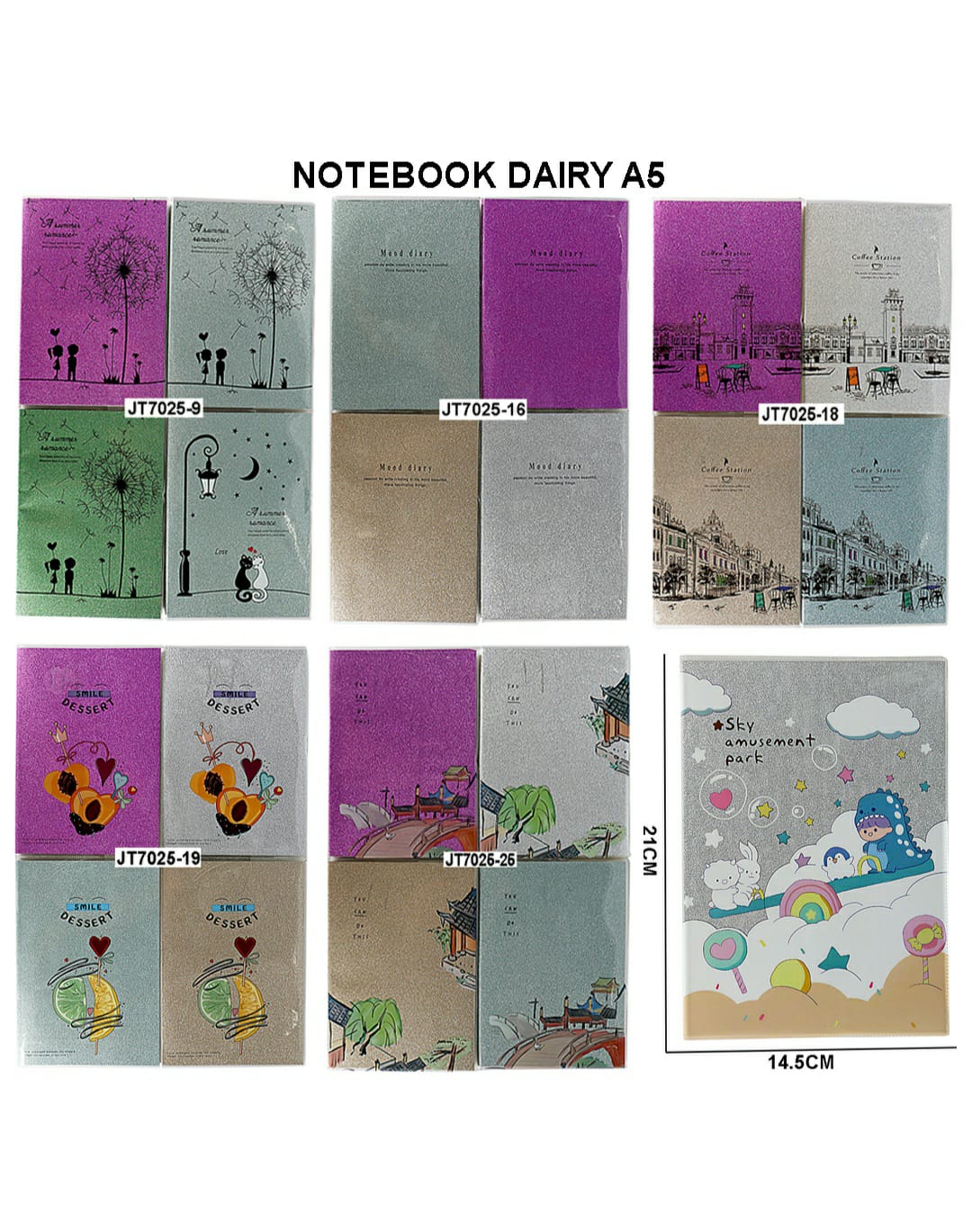Notebook Dairy A5 Raw1621A5 | INKARTO