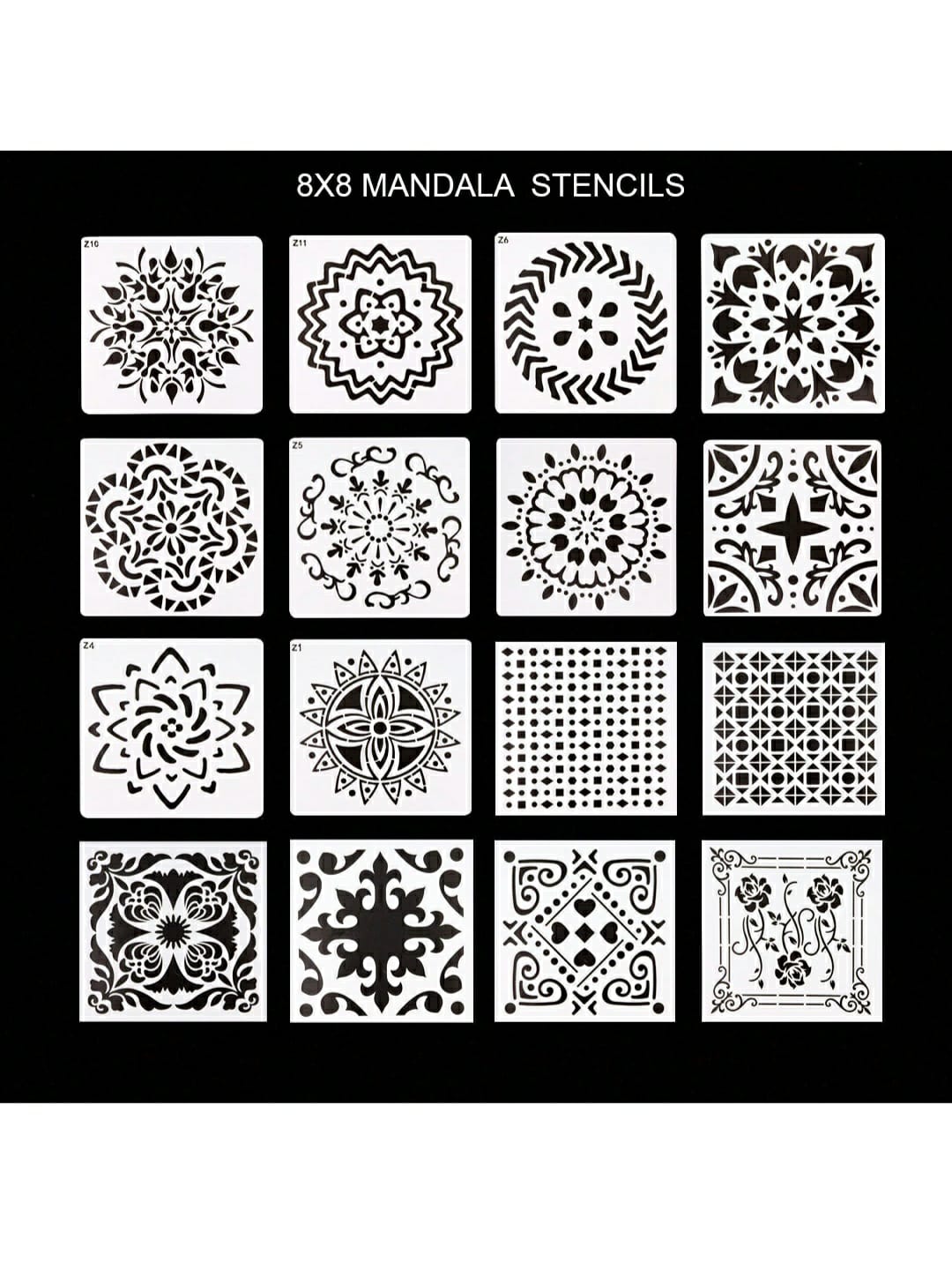 Drawing Stencil Mandala 6X6 Raw1445