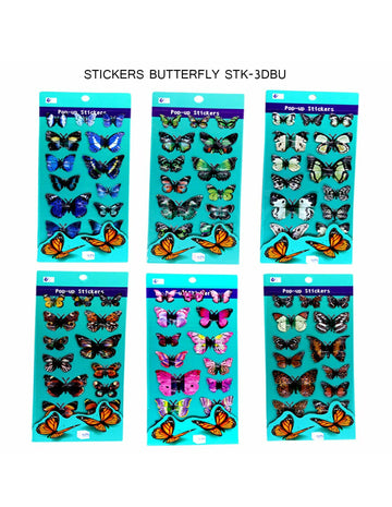 Sticker Butterfly Stk-3Dbu 953375 | INKARTO