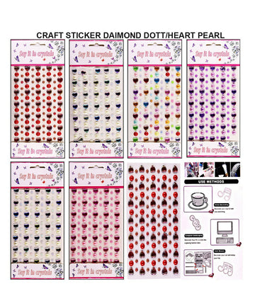 Sticker Daimond Dott/Heart Pearl 412249 | INKARTO