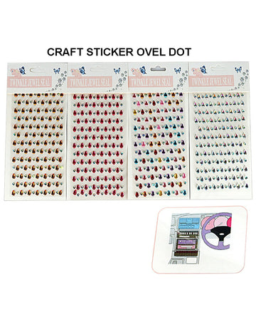 Sticker Ovel Dot Wdy-Bb | INKARTO
