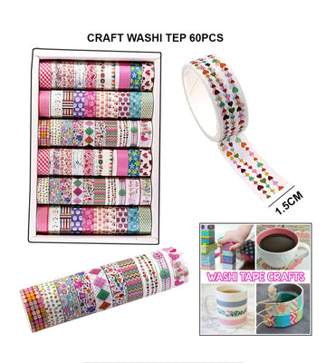 Washi Tap 60Pcs Raw1423Wt | INKARTO