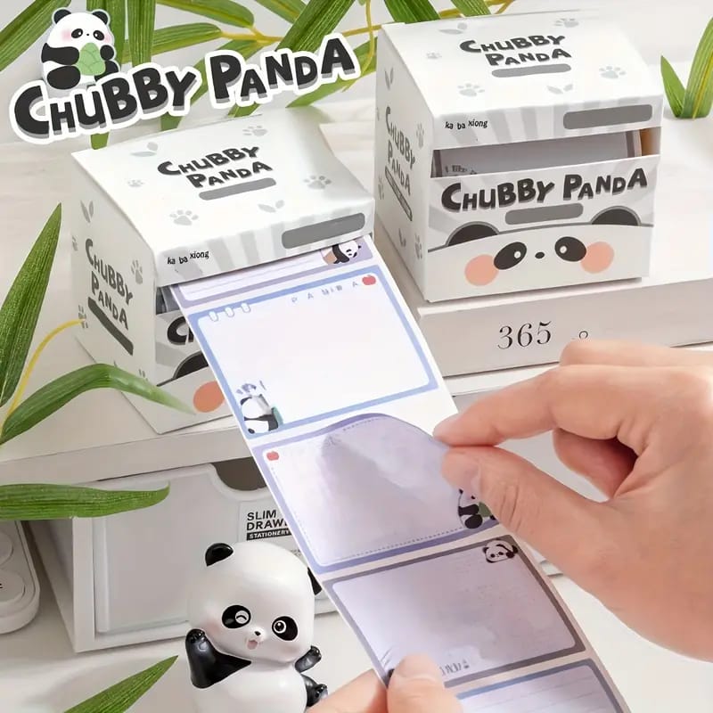 Cute sticky notes of Chubby panda design 256 stickies notes