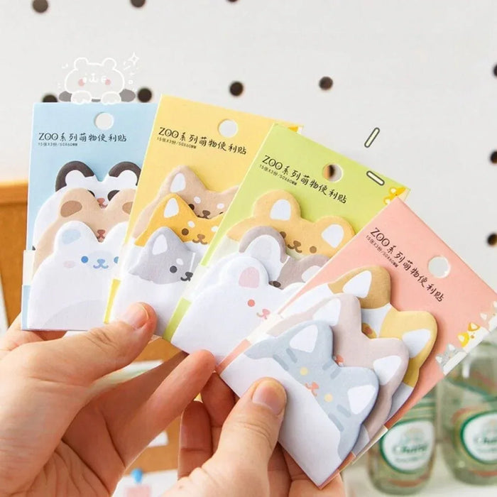 Cute Sticky Notes, Korean Designed Post sticks of pastel colours. (Pack of 2 Sticky Notes)