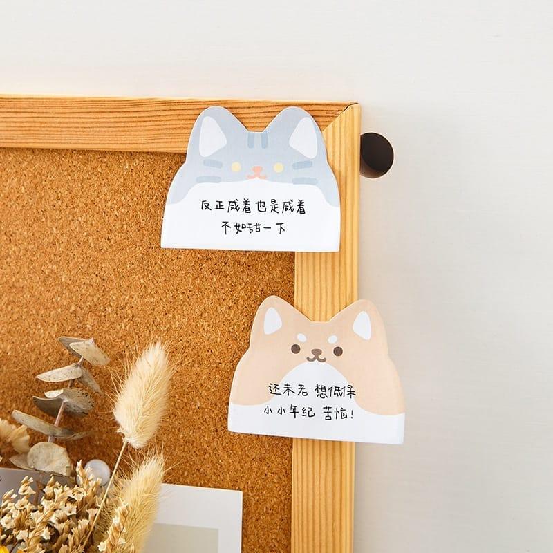 Cute Sticky Notes, Korean Designed Post sticks of pastel colours. (Pack of 2 Sticky Notes)