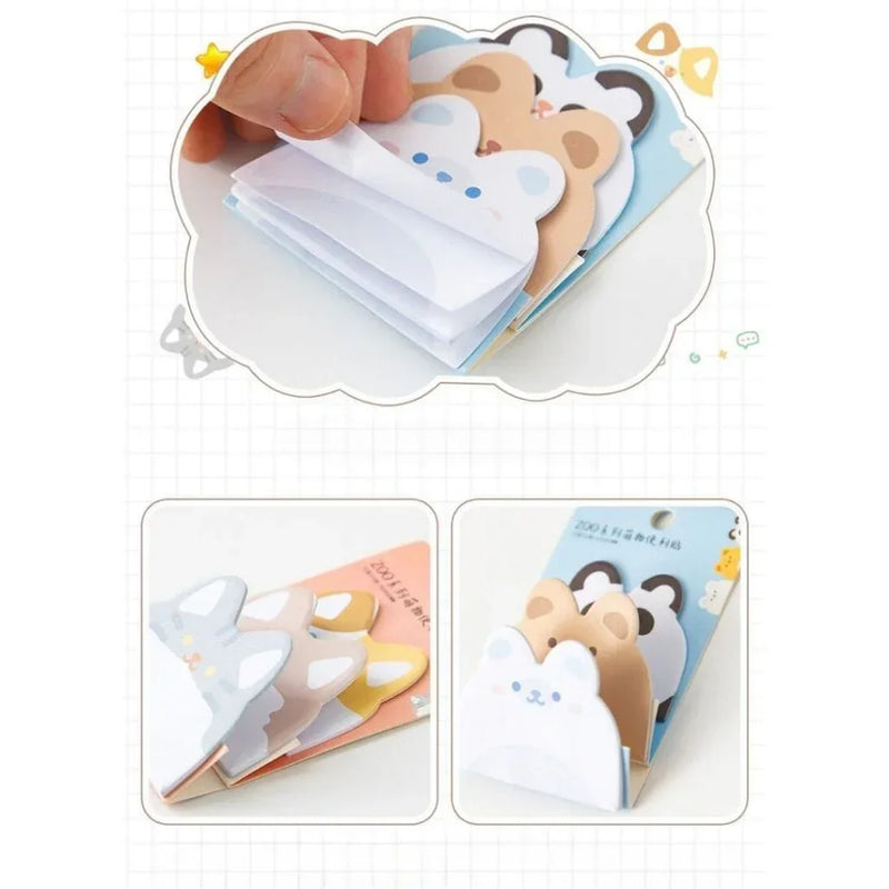 Cute Sticky Notes, Korean Designed Post sticks of pastel colours. (Pack of 2 Sticky Notes)