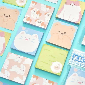 Cute kawaii notes  I Pack of 100 Sheets  I 3x3 inch