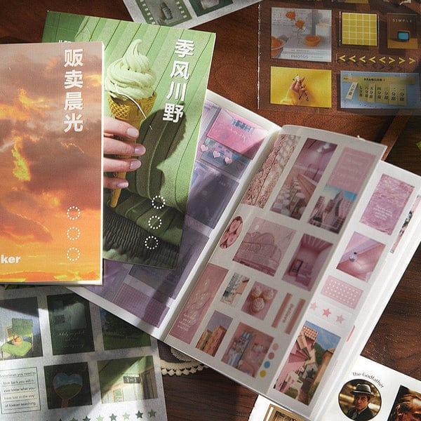 Aesthetic Decoration   sticker book for journaling and scrapbooking - pack of 20 sheets