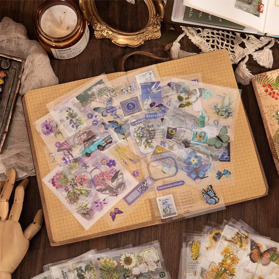 (700 PCS) Unique Forestry Journal Aesthetic Stickers |Box Of 100 Stick ...