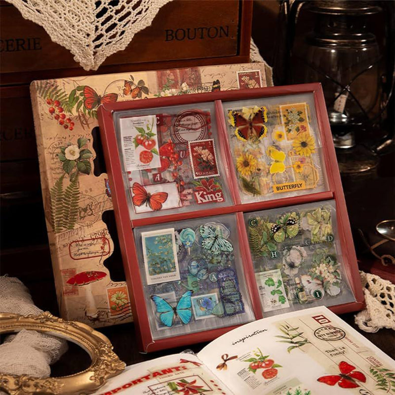 (700 PCS) Unique Forestry  Journal Aesthetic Stickers |Box Of 100 Sticker - works on resin too