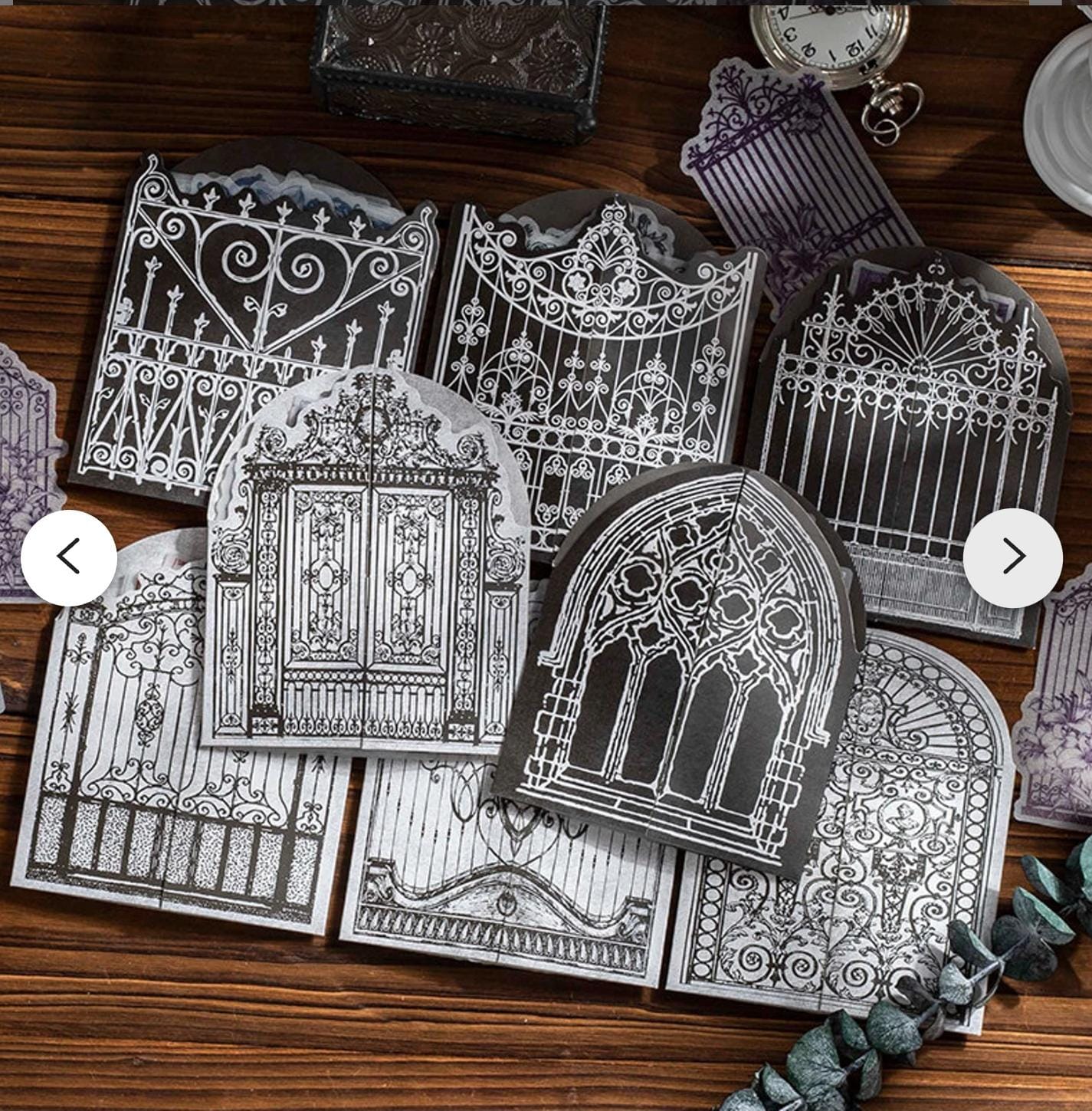 DIY Journal Gothic castle sticker 20 pcs