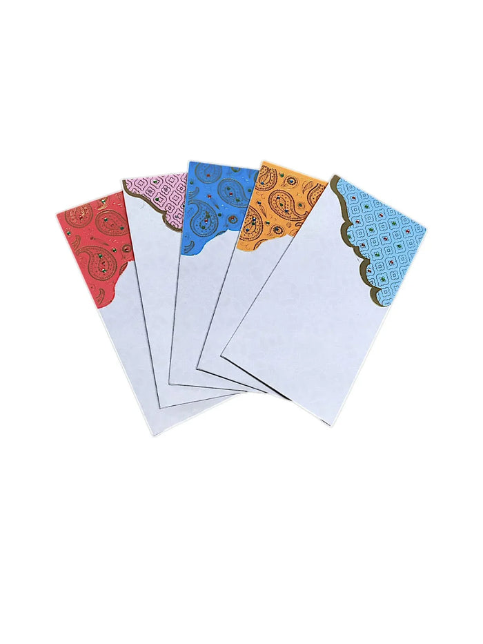 Money Gift fancy Envelopes I Wedding envelope I Pack of 5 l Assorted Colour