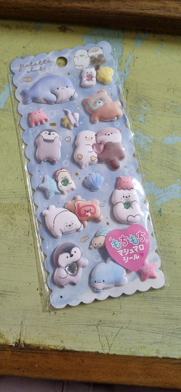 Puffy kawaii cute sticker I 3D Potetto club Stickers