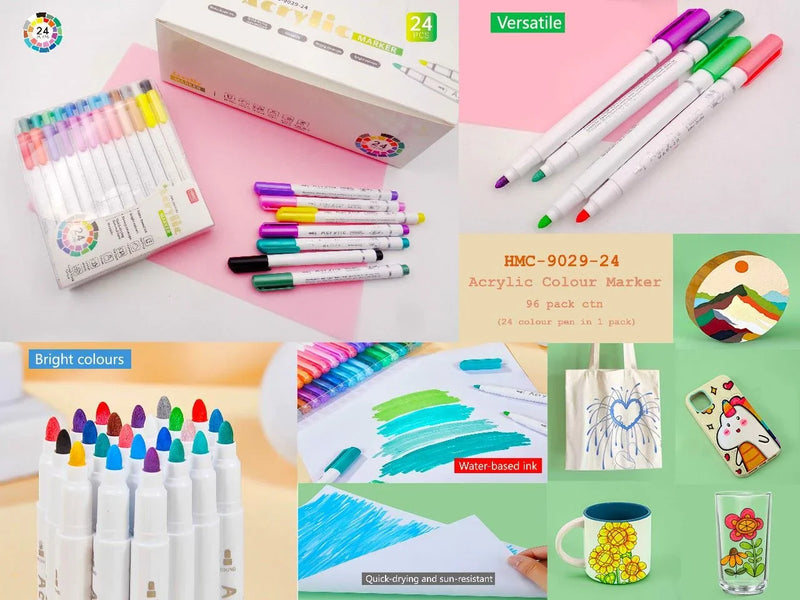 Acrylic Paint Markers – Multi-Surface Art Pens for Resin, Wood, Canvas & More I Limited edition