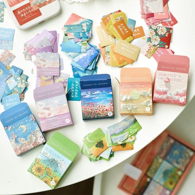 (300 pcs) Premium washi collage stickers for Journals| Journaling and scrapbooking sticker