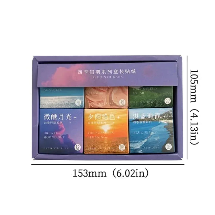 (300 pcs) Premium washi collage stickers for Journals| Journaling and scrapbooking sticker