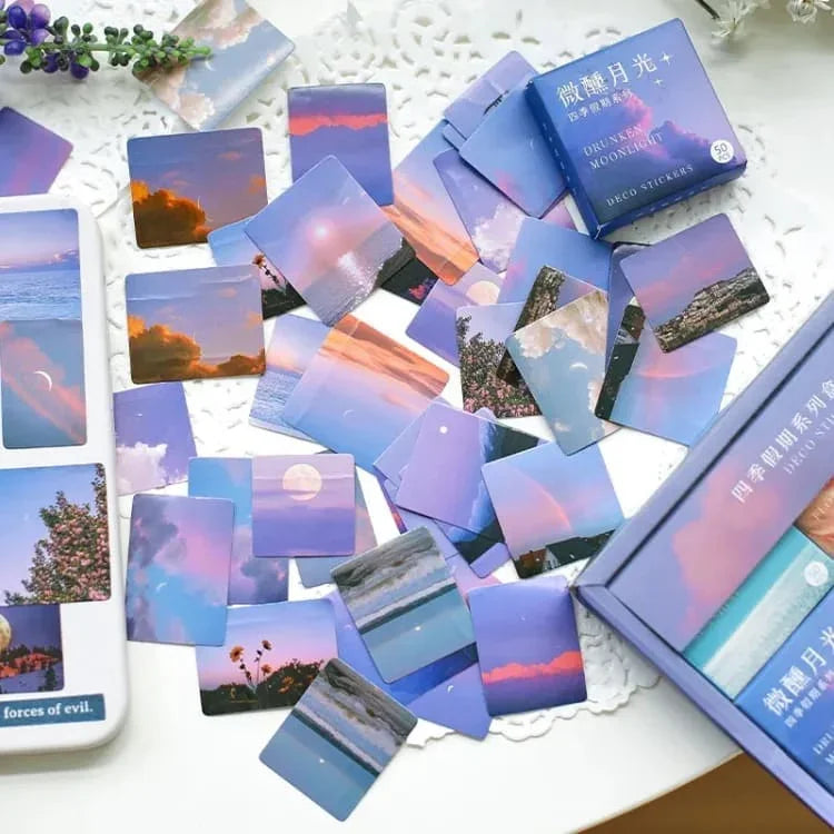 (300 pcs) Premium washi collage stickers for Journals| Journaling and scrapbooking sticker