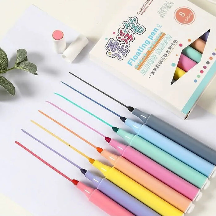 Colourful Floating pen - Pack of 8 pens