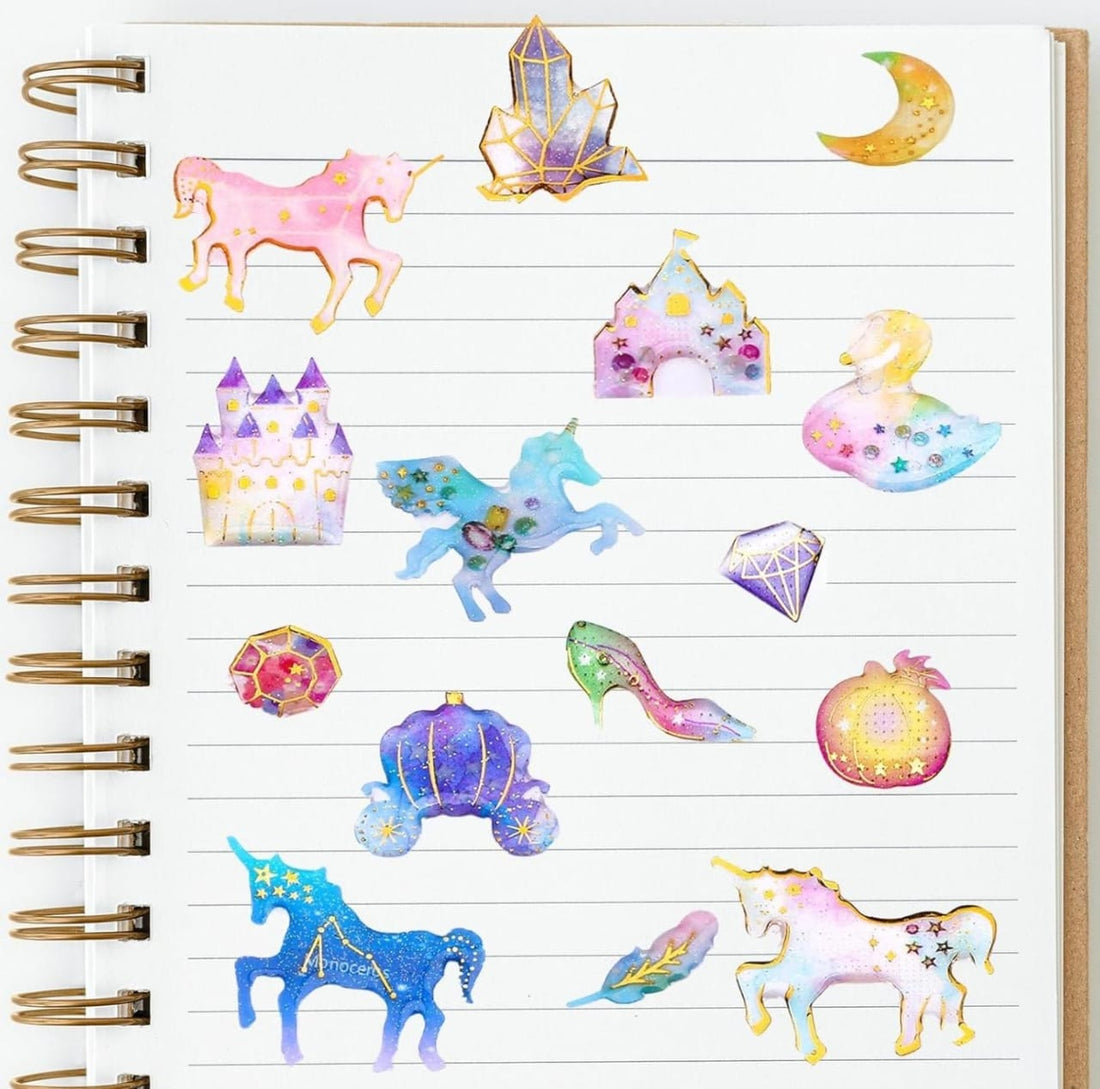 Pastel 3d sticker - pack of 1 sheet assorted design