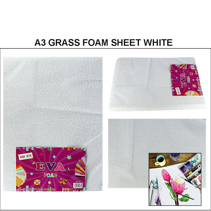 A3 Grass Foam Sheet White Raw4350