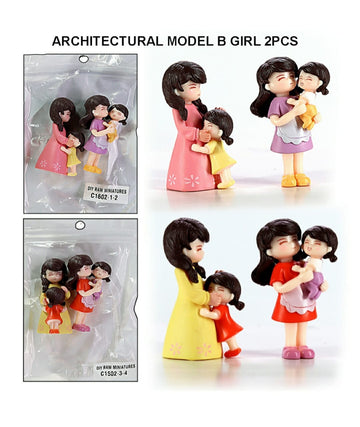 Architectural Model B Girl 4Pcs C1602-1234