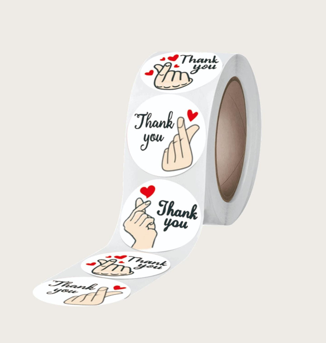 (JUMBO ROLL) Thank you labels for your small business (500 Labels) 1inch