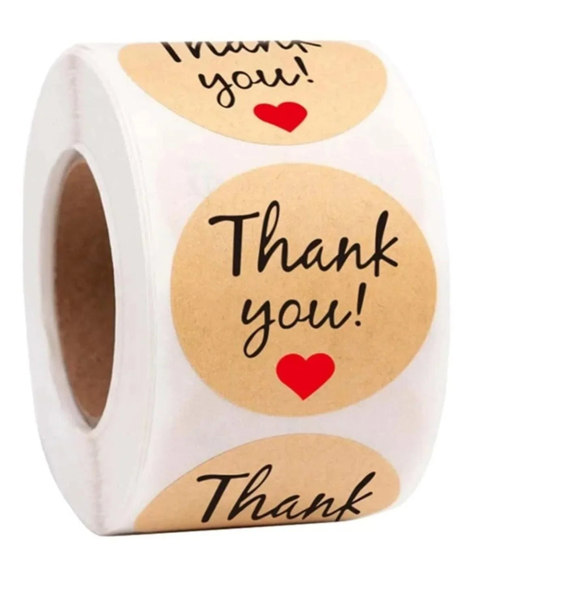 (JUMBO ROLL) Thank you labels for your small business (500 Labels) 1inch