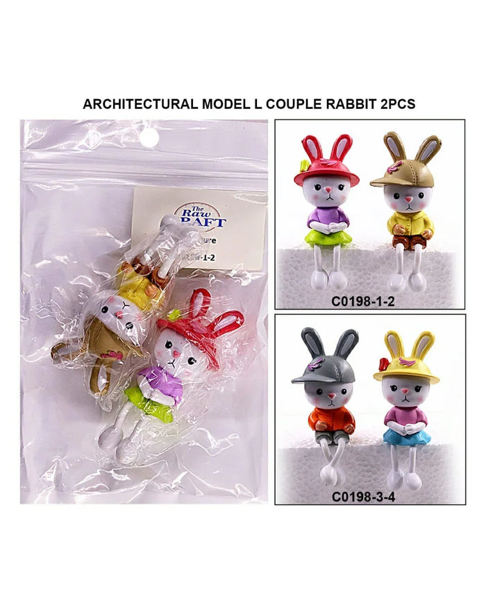 Architectural Model L Couple Rabbit 2Pcs Rd16333 C0198