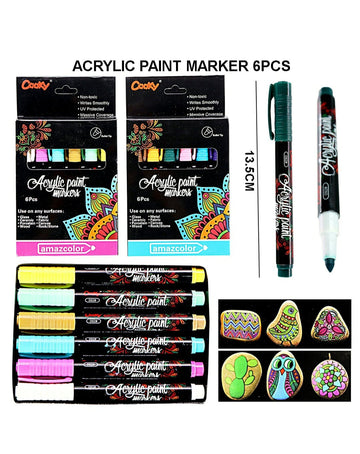 Acrylic Pain Marker 6Pcs Cm092C N298021