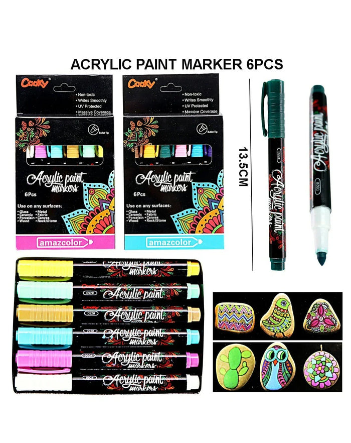 Acrylic Pen Marker 6Pcs Cm092C N298021
