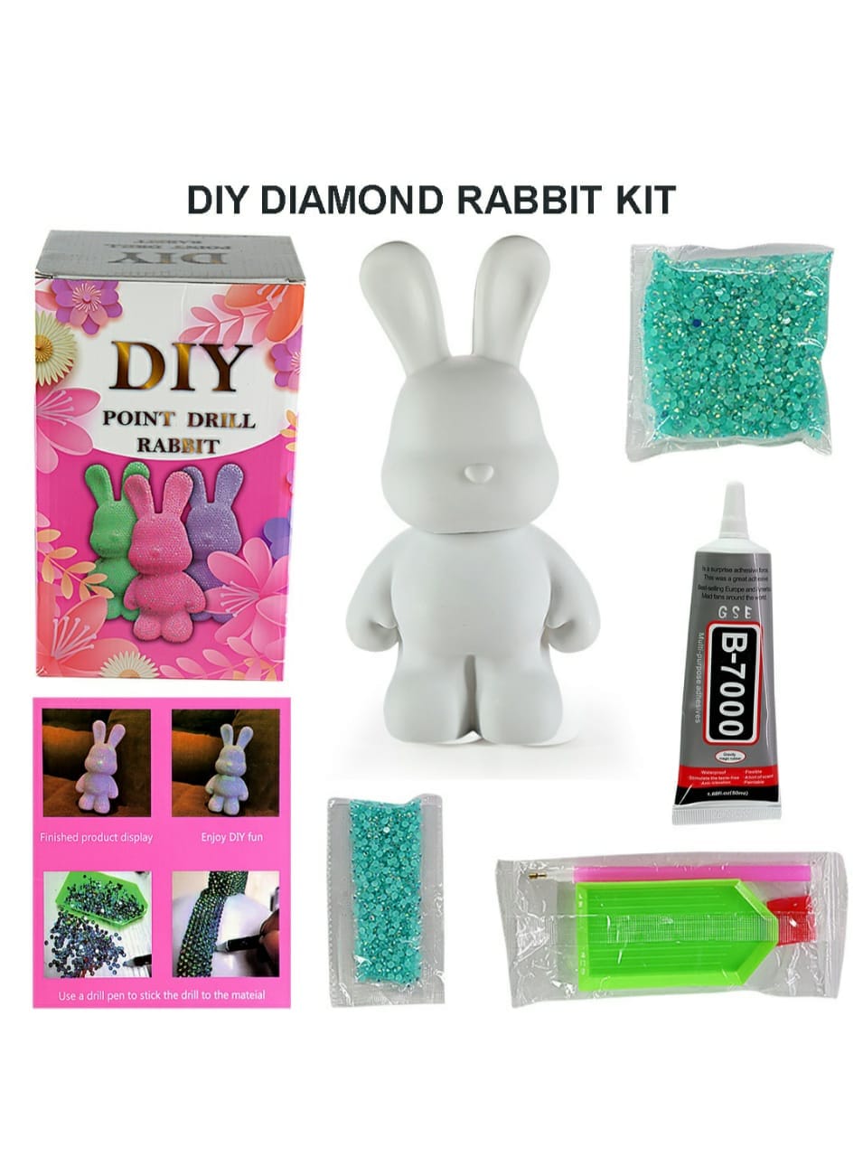 Diy Diamond Rabbit Kit Raw4366