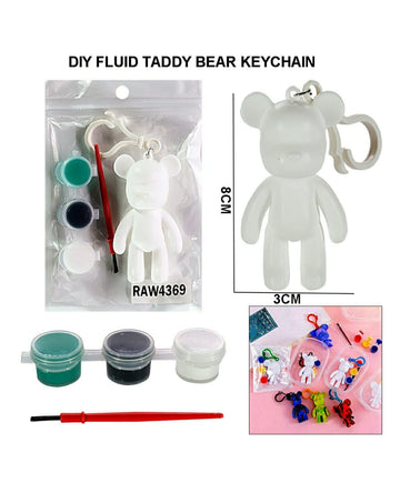 Diy Fluid Teddy Bear Keychain Raw4369