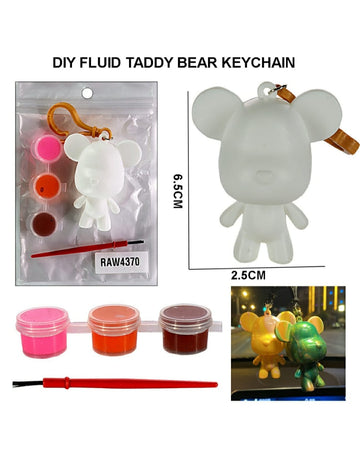 Diy Fluid Teddy Bear Keychain Raw4370