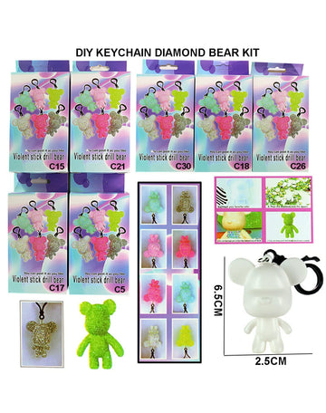 Diy Keychain Diamond Bear Kit Dzx02