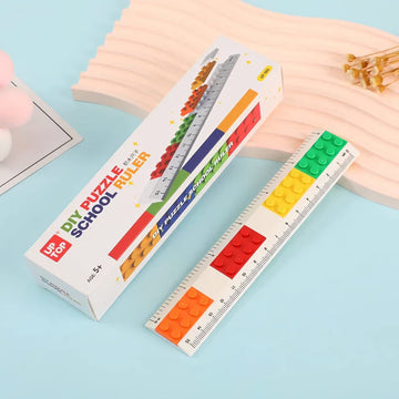 Diy Lego puzzle school ruler for return gifts- Pack of 1