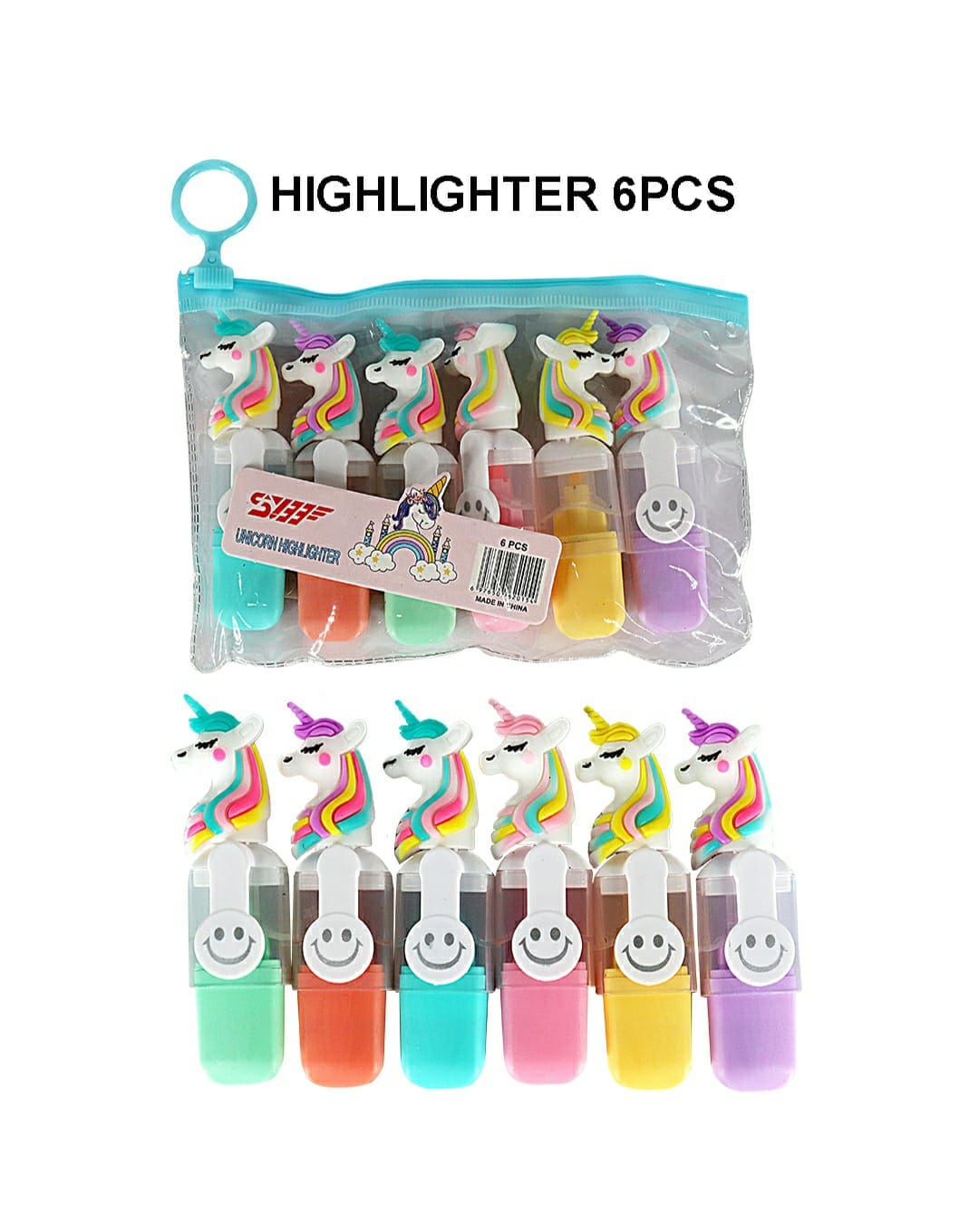 Highlighter 6Pcs Raw-4305