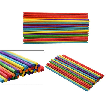 Wooden Stick 10Cmx4Mm Color 40Pcs Raw-2024