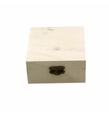 Wooden Box Square 4X4 Inch Raw-1981 | INKARTO