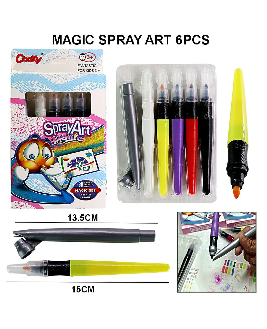 Magic Spray Art 6Pcs 80642