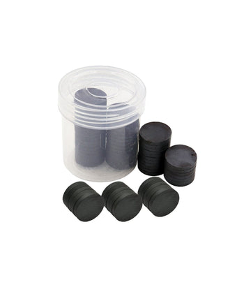 Magnet Button Black Round 15X3Mm 100Pcs Raw15X3