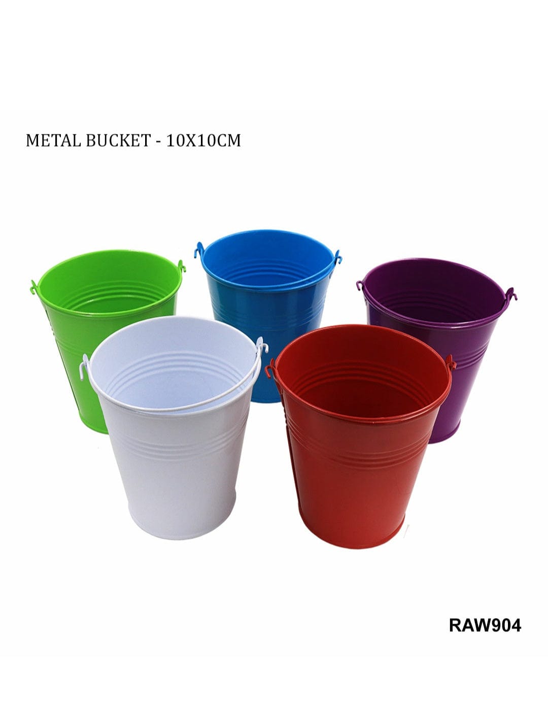 Metal Bucket No.4 9X9.5Cm Raw903