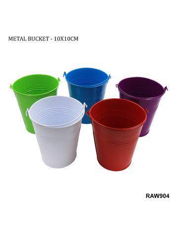 Metal Bucket No.5 10X10Cm Raw904