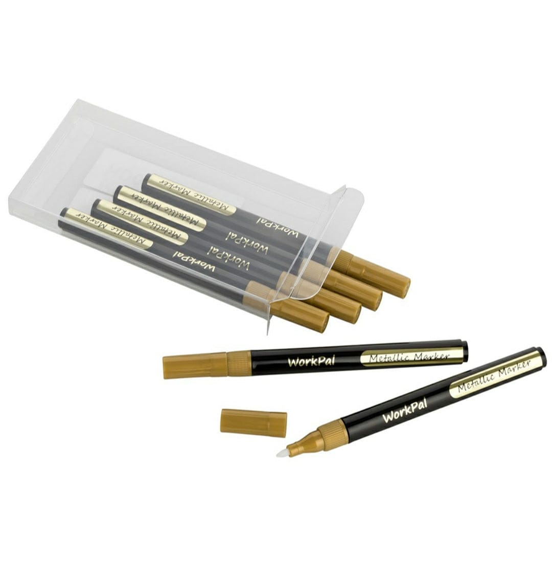 Metalic Paint Marker Golden-pack of 1 (Contains 6 Pen)