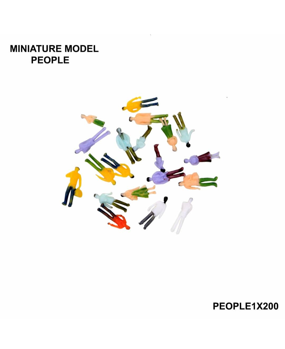 Miniatures Architerctural Models  20Pcs People-1.200