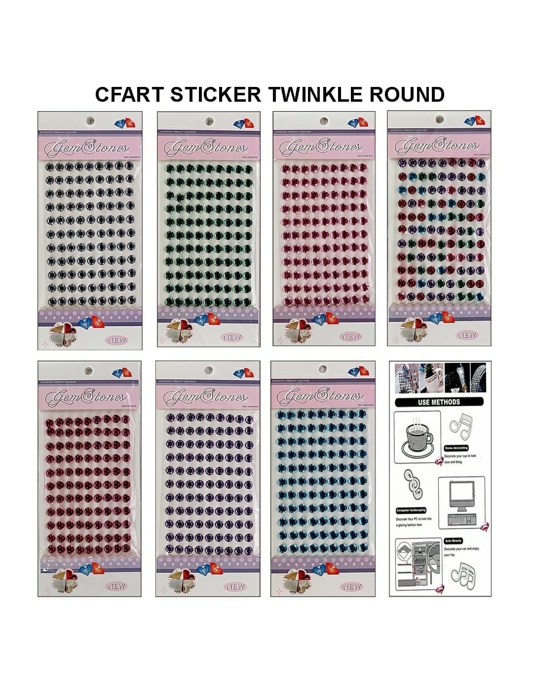 Sticker Twinkle Heart Cxm015-B