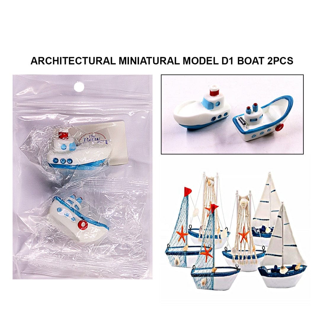 Miniatures Architerctural Models  D1 Boat 2Pcs C0043